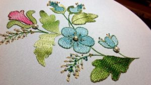 embroidery with beads