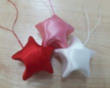 satin ribbon star