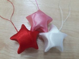 satin ribbon star