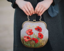 DIY felted wool bag