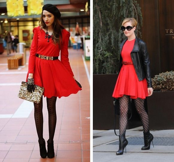 what to wear with a red dress