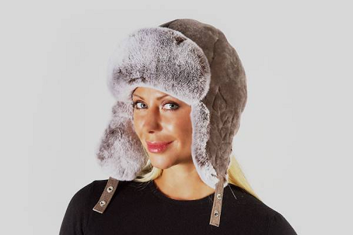 Mouton earflap hat