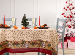 Cotton tablecloth for the New Year