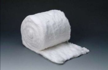 cotton wool in a roll