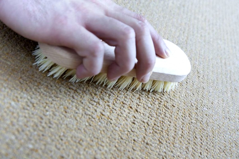 cleaning carpet from wool