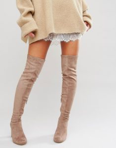 beige suede boots