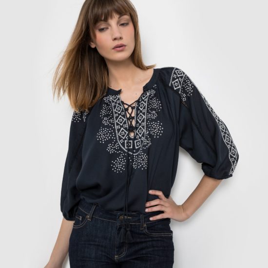 embroidery on blouse