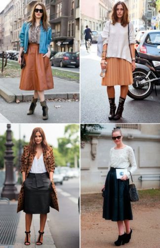 skirt kembang bawah lutut