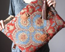 DIY upholstery fabric bags