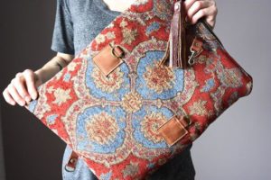 DIY upholstery fabric bags