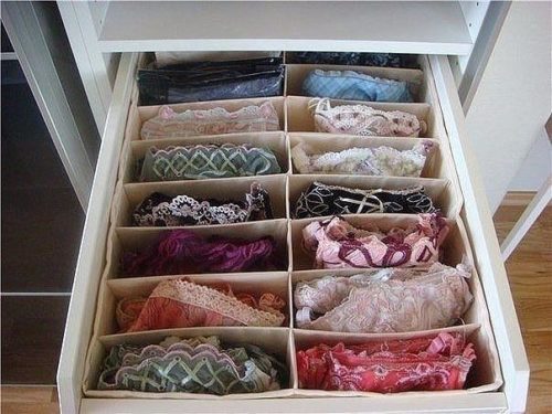 organisateur de rangement pour culottes