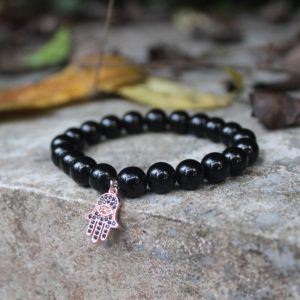 pulseira de mau olhado preto