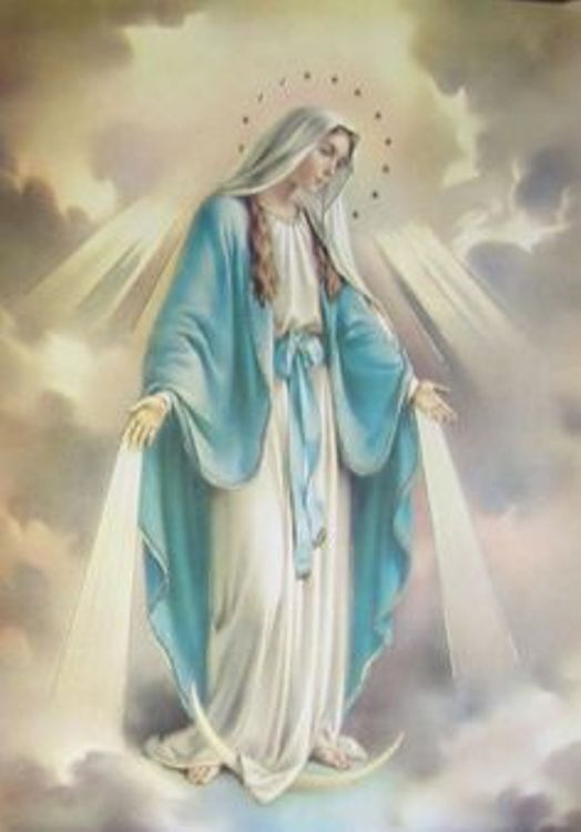 Vierge Marie en bleu