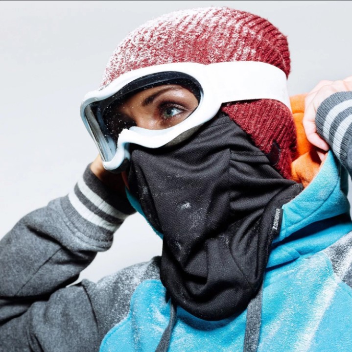 Fleece balaclava for athletes