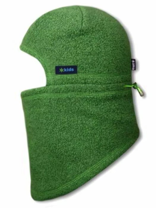 Green fleece balaclava