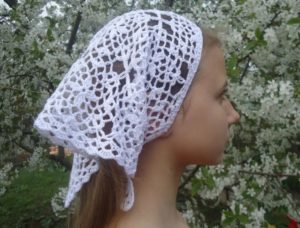 Foulard blanc comme neige