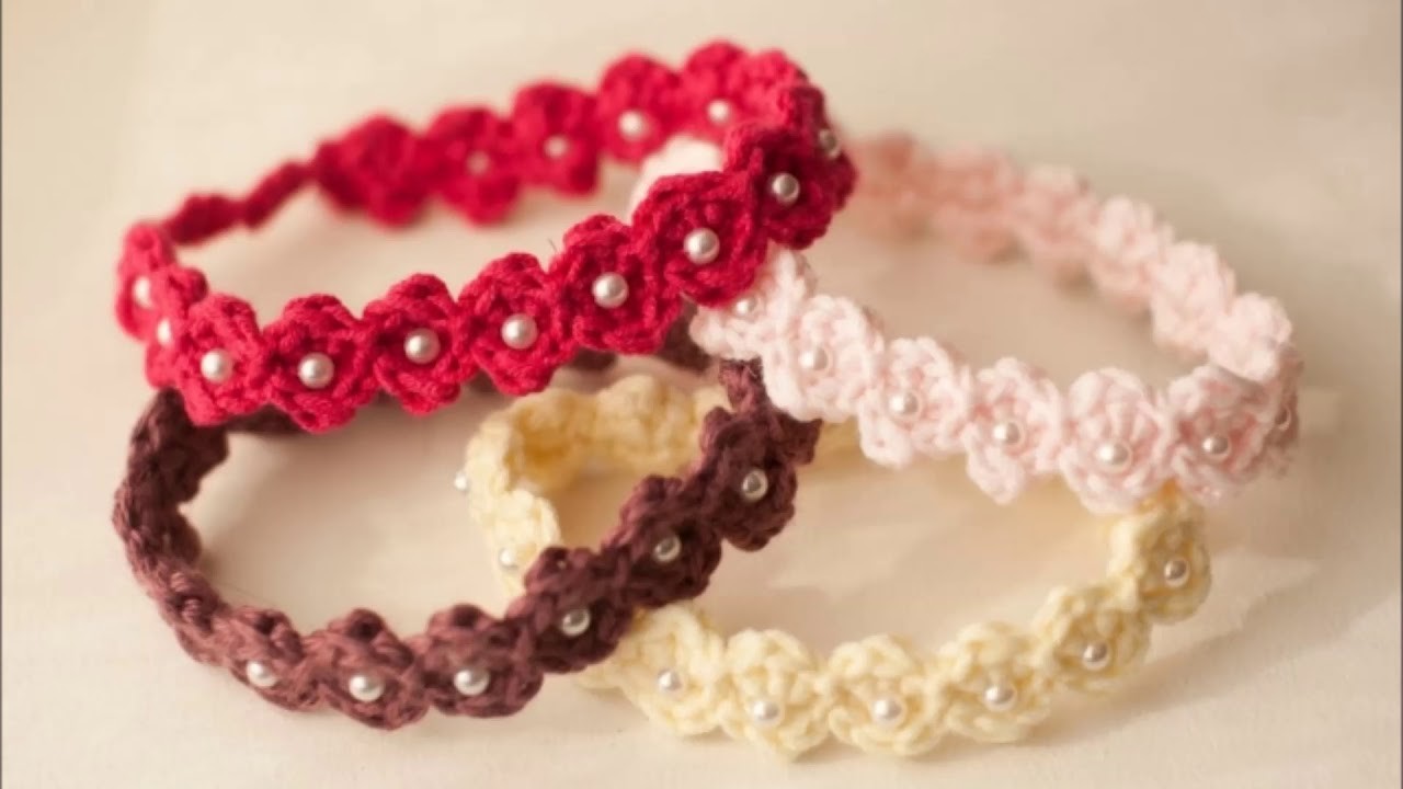 Pulsera de crochet modelo 2