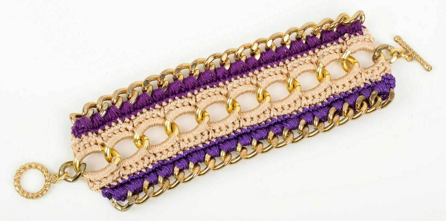 Pagkalat ng crochet bracelet 3