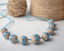 Polymer clay beads