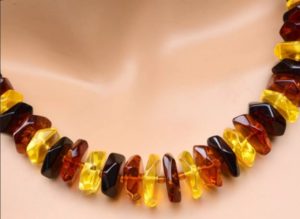 Amber beads for an adult woman