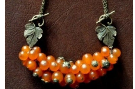 Amber beads necklace