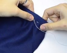 Straight stitch threads