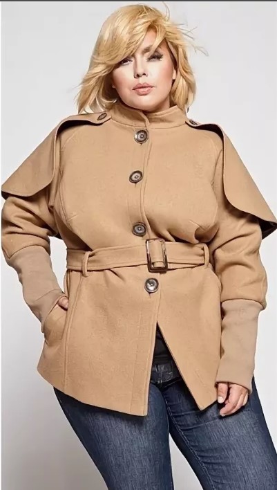 Short coat for overweight people