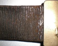 leather belt with cracks