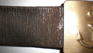 leather belt with cracks