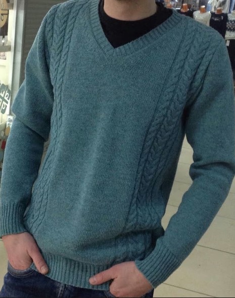 Sweater lelaki pada mesin mengait 3