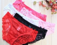 Culotte en dentelle multicolore pour femme