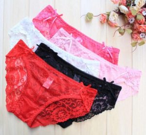 Multi-colored lace panties for women