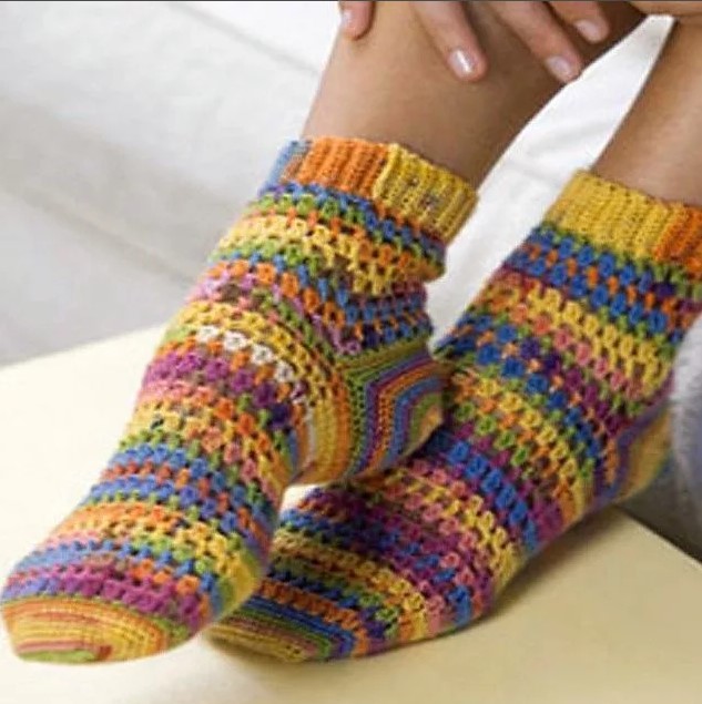 Patrons de chaussettes au crochet