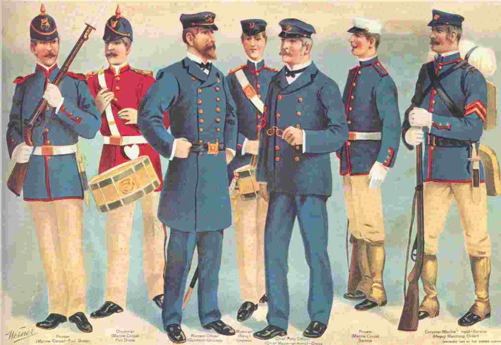 blue sailors uniform