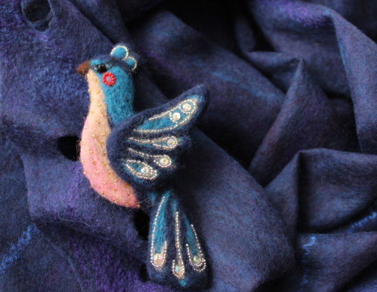 felting brooches