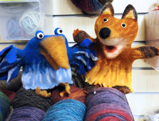 wet felting wool toys