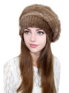 strikket beret