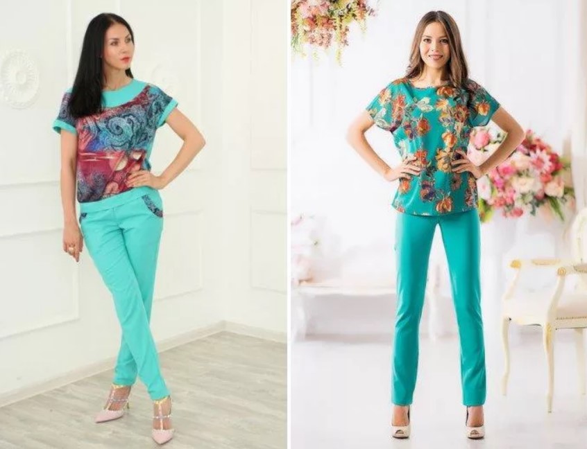 seluar warna turquoise