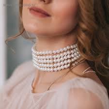 Choker Pearl/dengan batu