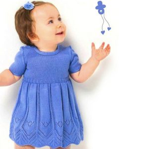 robe tricotée pour enfants