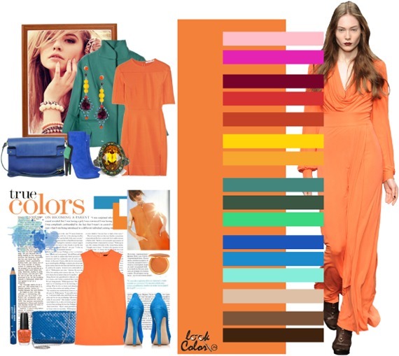 combinations with orange in clothes