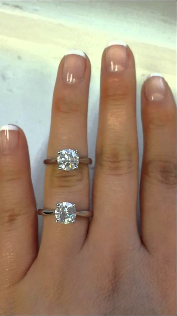 cubic zirconia eller diamant i en ring