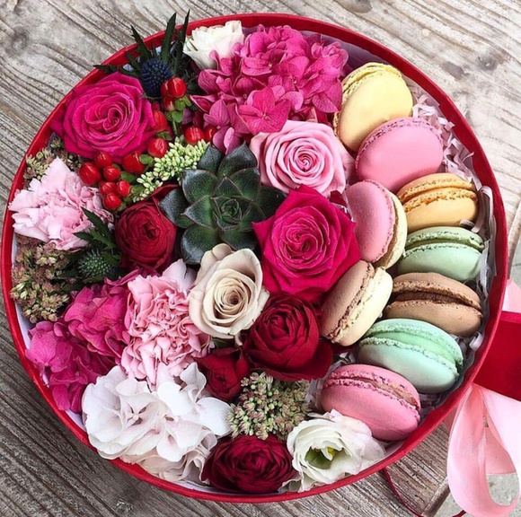 bonbons et fleurs