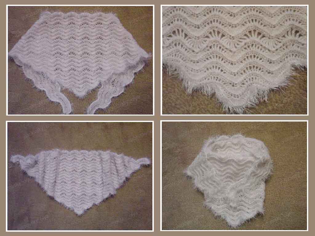 foulard blanc moelleux