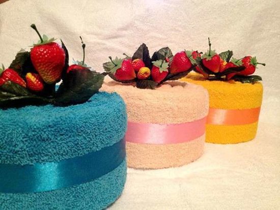 towel cake