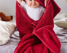 how to sew a towel with a hood for a child