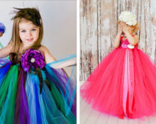 DIY flauschiges Kleid für ein Mädchen