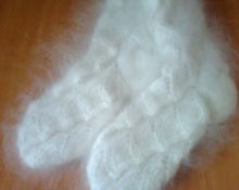 sợi angora từ tất thỏ xuống