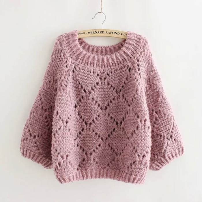 DIY thick yarn sweater