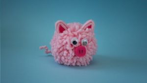 Cochon rose bricolage